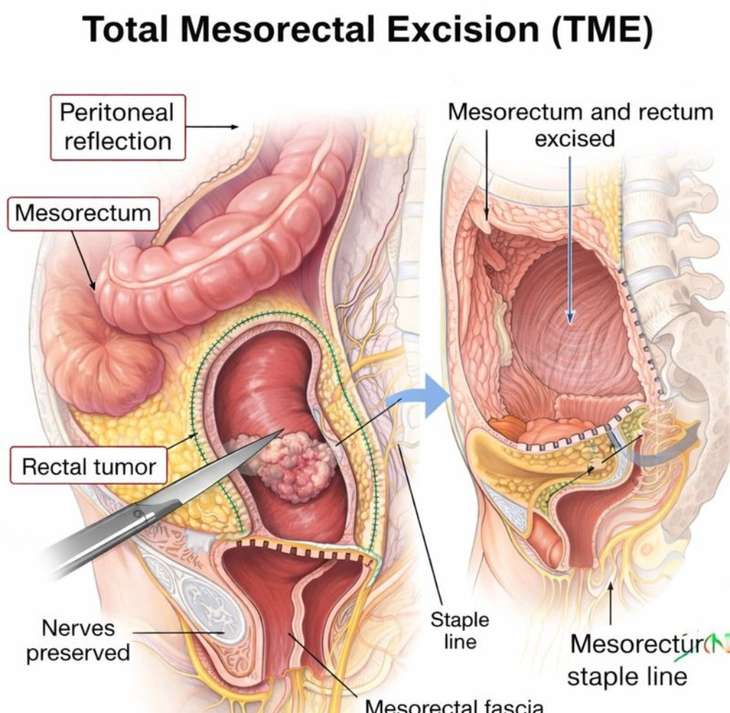 Minimally invasive colorectal cancer surgery